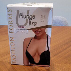 Beige Mega Plunge Bra - Great for Low-Cut Dresses